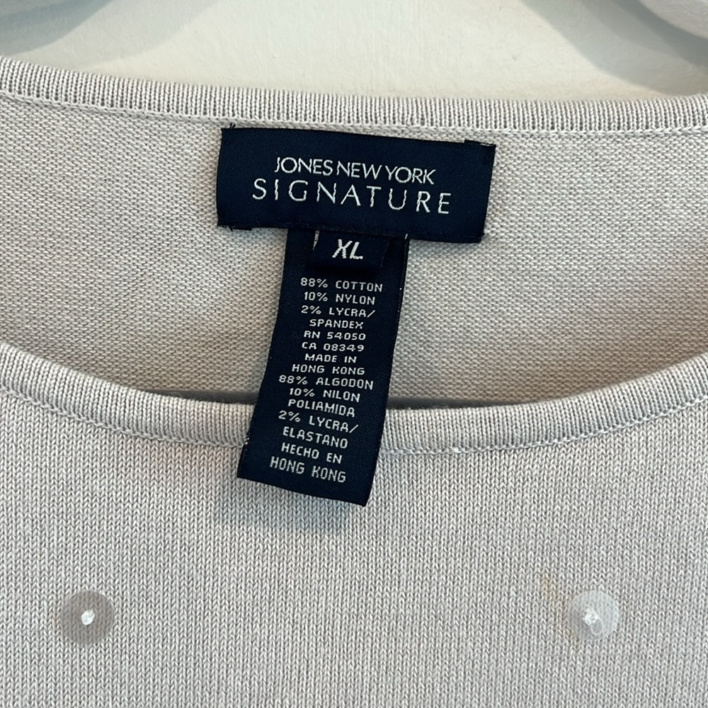 Jones New York Signature Sweater Size XL NWT - Picture 4 of 6
